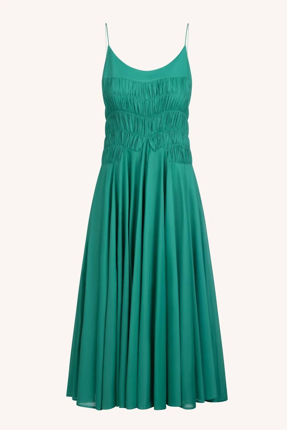 Merlette Kaede Midi Dress in verdant - women's dress - alternate view