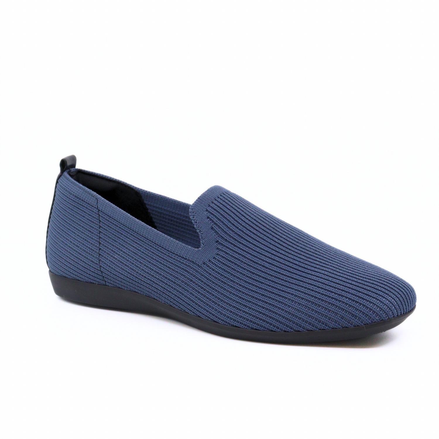 bussola Women's Vista Knit Low Loafers in shadow blue - women's flats - detail view