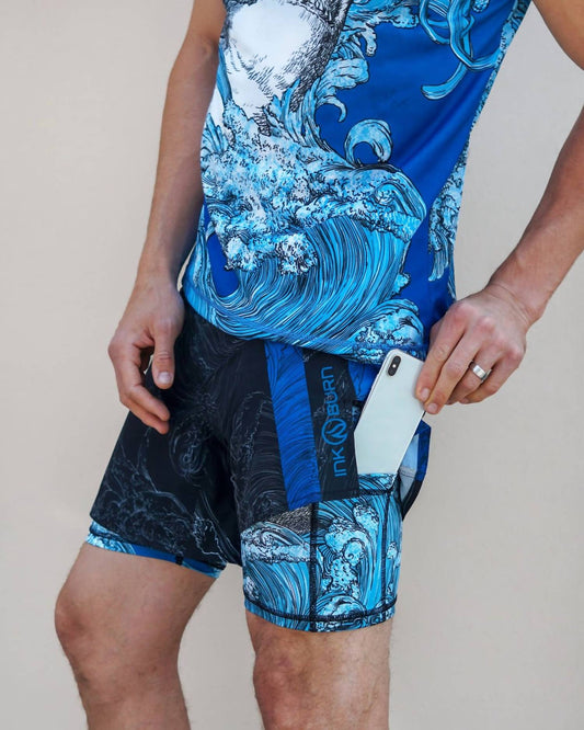 Inknburn - Men's Shark Running Shorts