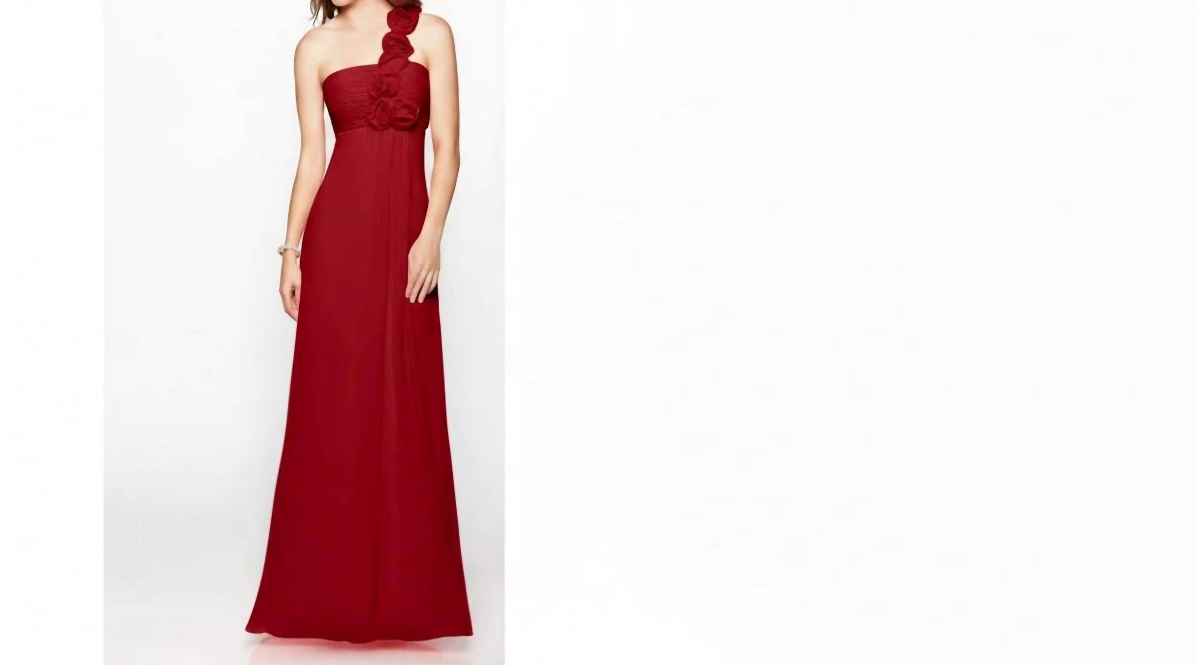 Last Dress - One-Shoulder Chiffon Gown