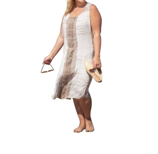 On The Plus Side - Sunniva Print Sleeveless Sundress - Plus Size