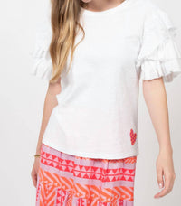 Ivy Jane - Ruffled Sleeve Heart Tee