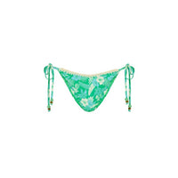 Kulani Kinis Crochet dip cheeky tie Bikini Bottom in barefoot breeze - women's swimwear - detail view