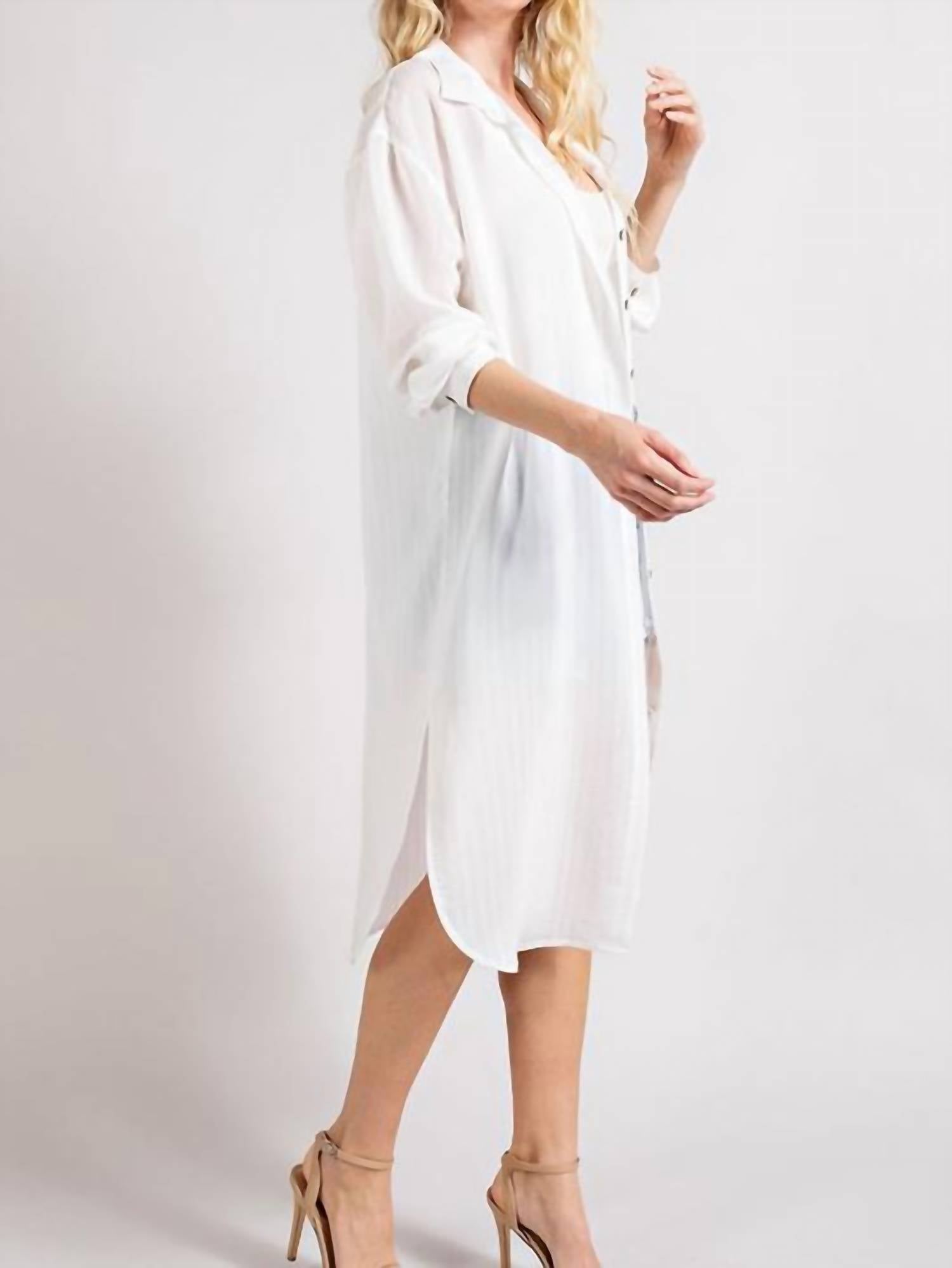 Ee:Some - Button Down Long Jacket