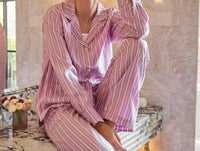 The Sleep Code - Women's Striped Soft Pajama
