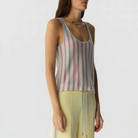 Guest In Residence - Fine Stripe Tank Top