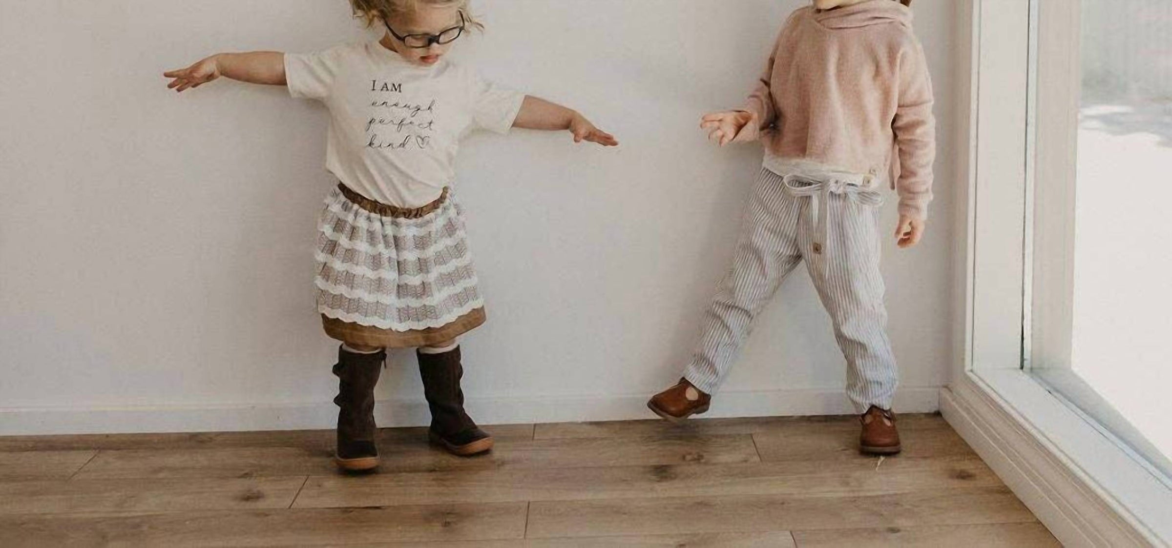 Tate & Adele - Kids Paper Bag Waist Pant With Tie