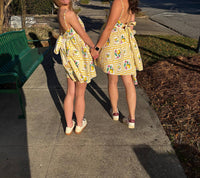 Meet Me In Santorini - Citrus Short Dress