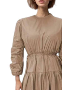 N By Nancy - Long Sleeve Cotton Midi Dress