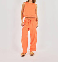Sadie & Sage Good Day Layered Top in orange - women's tank top - view 4