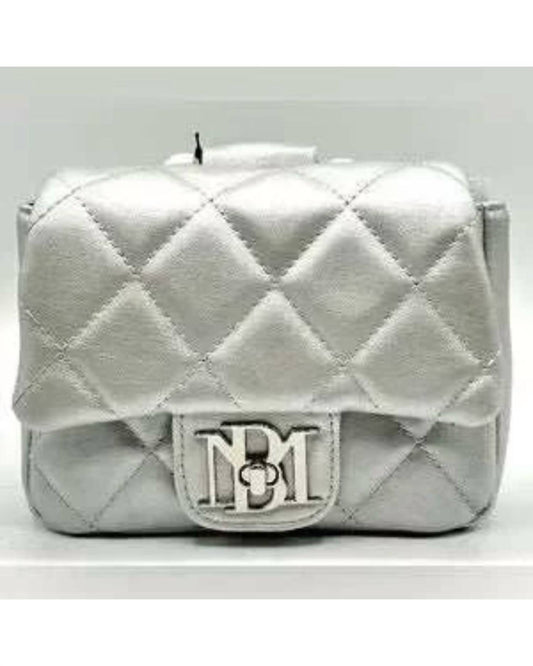 Badgley Mischka - Women's Mini Faux Vegan Leather Pearl Embellished Top Handle Bag