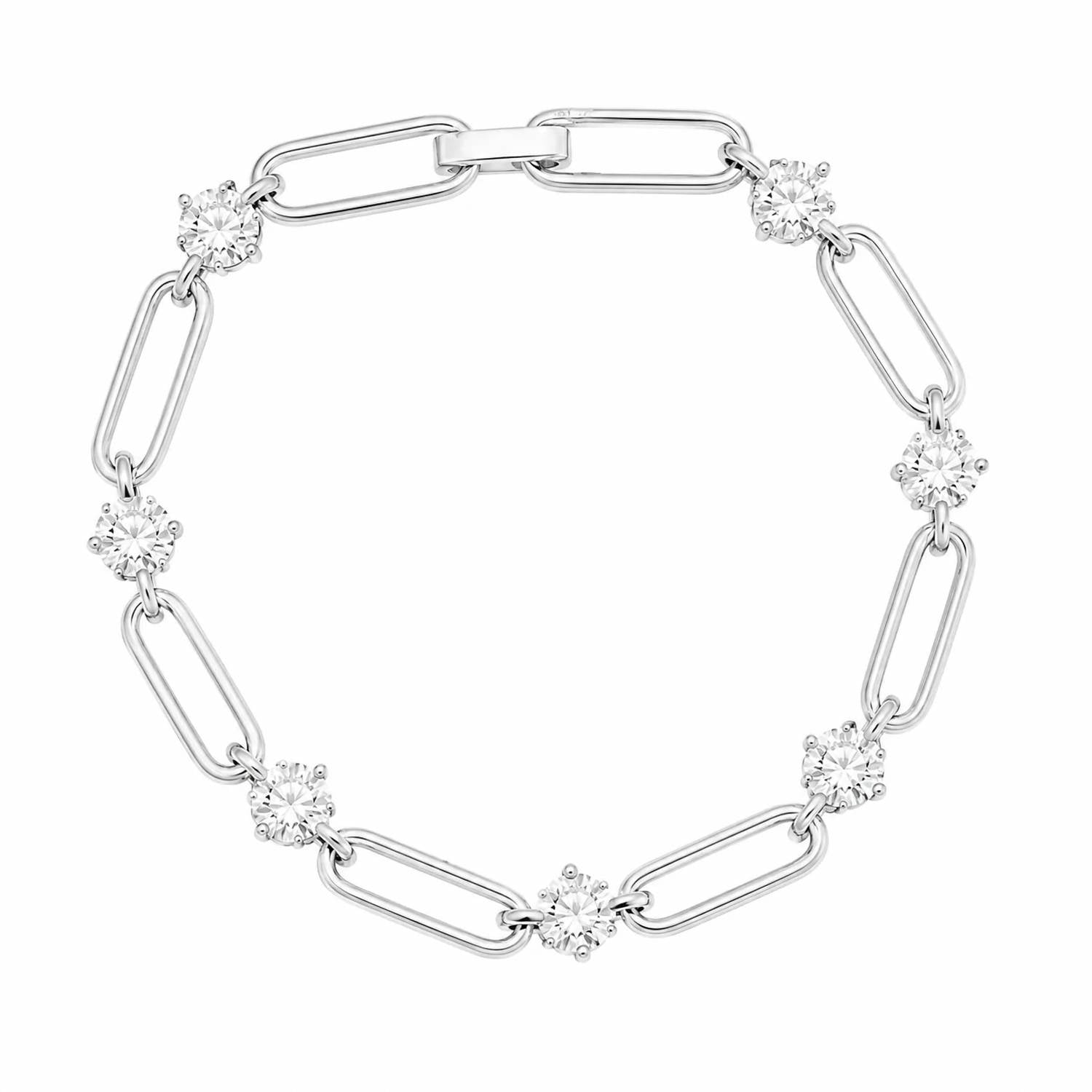 Allyanna Gifts - Women's Moissanite Paperclip Link Bracelet