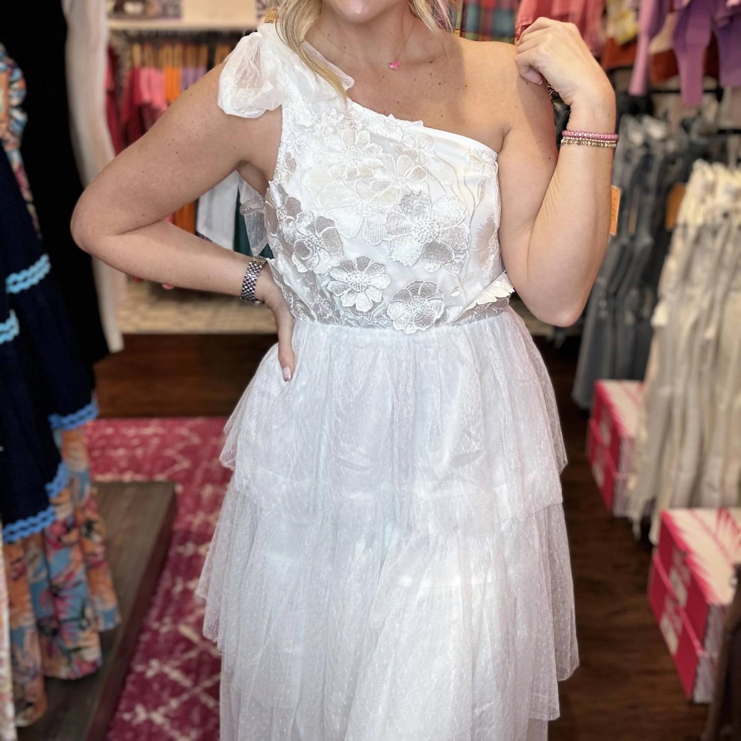 Entro - Enchanted Garden Floral Midi Dress