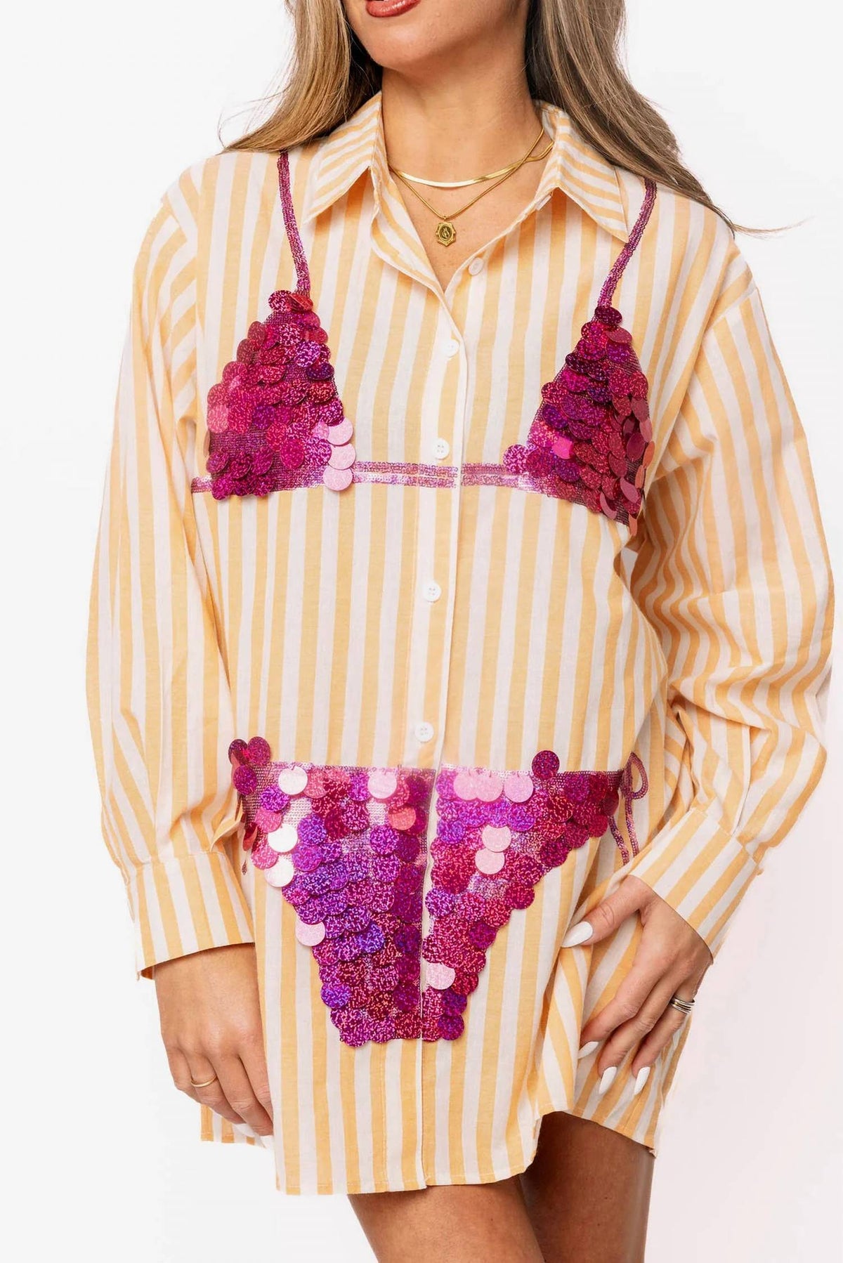 Queen Of Sparkles - Paillette Bikini Tunic