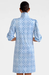 GRETCHEN SCOTT Swagger Ring Toss Mini Dress in periwinkle - women's dress - alternate view