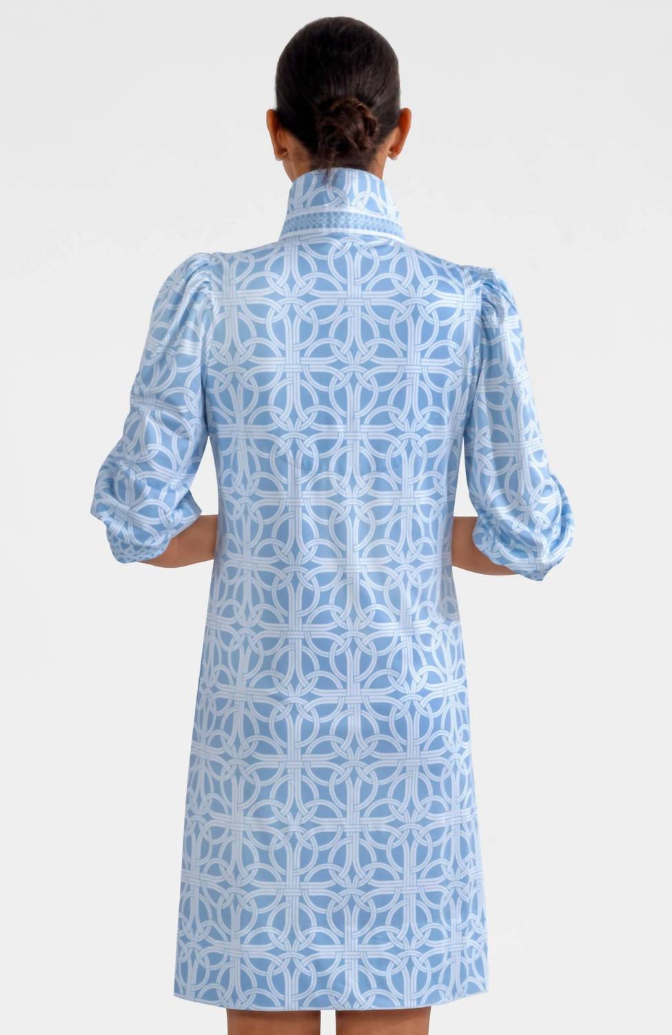 GRETCHEN SCOTT Swagger Ring Toss Mini Dress in periwinkle - women's dress - alternate view