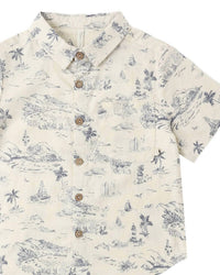 Rylee + Cru - Boys' Collared Short Sleeve Shirt