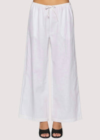 LOST + WANDER Cabrera Mist Pants in white - women's pants