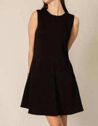 P.CILL Rhode Flared Mini Dress in black - women's dress