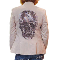Hipchik - Women's Skull Printed Blazer