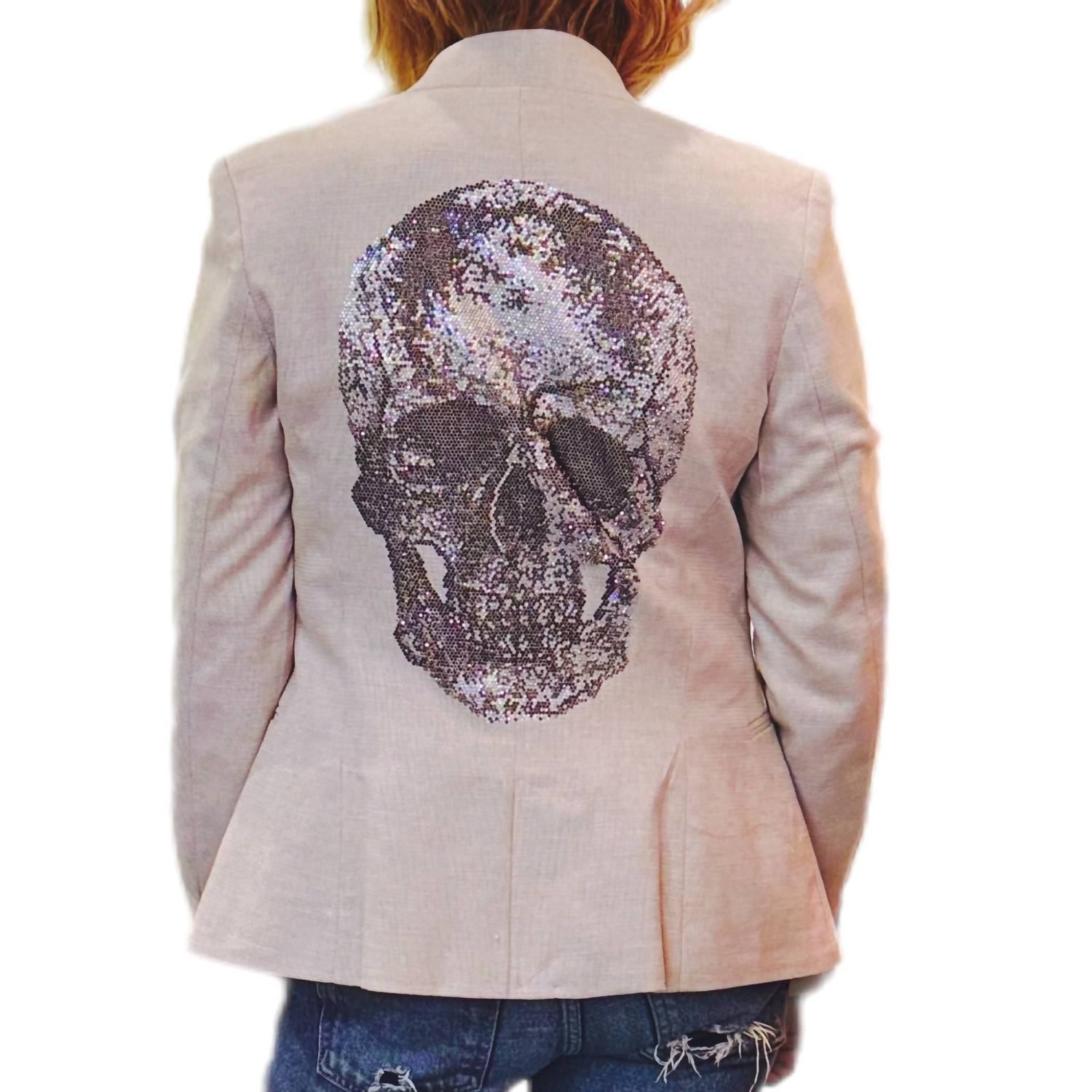 Hipchik - Women's Skull Printed Blazer