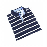 Eight X - Men's Striped Polo With Trim