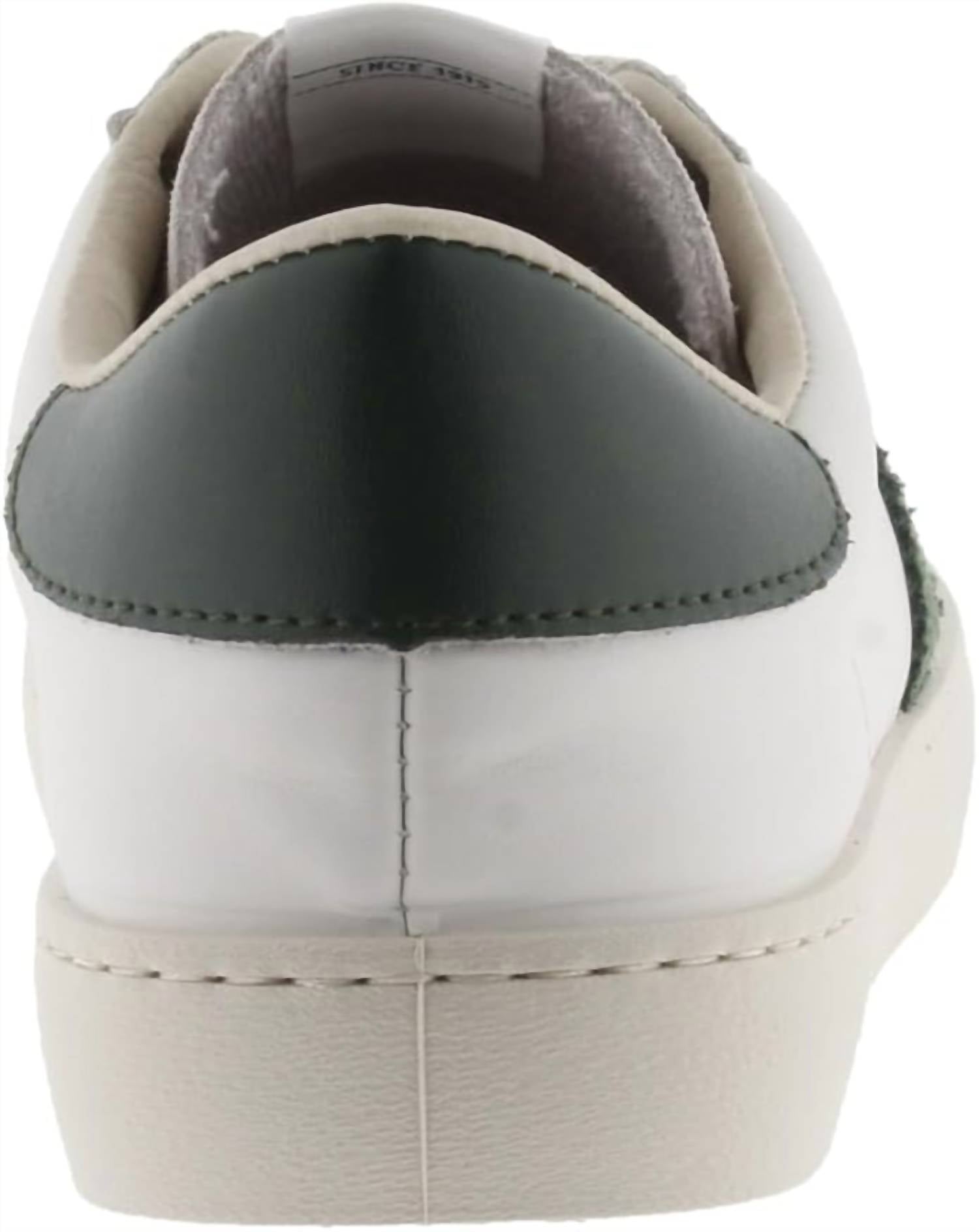 VICTORIA Women's Berlin Leather Sneakers in botella - women's sneaker - alternate view