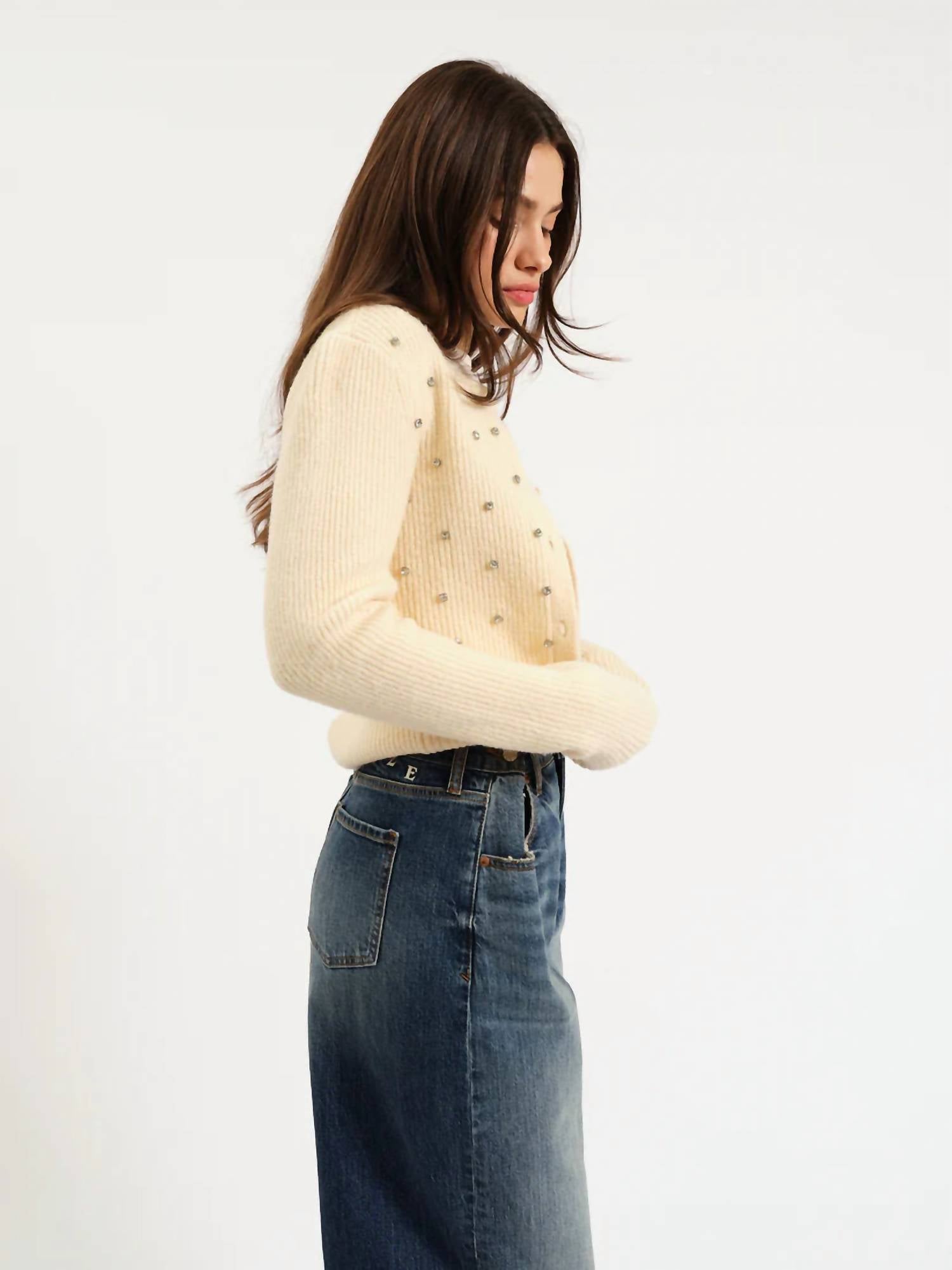 Maxine - Muse Embellished Crewneck Top