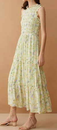 Myra - Darling Floral Ruffled Maxi Dress
