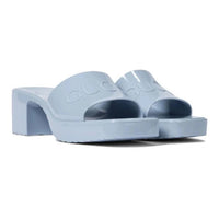 Gucci - Women's Rubber Logo Platform Slide Sandal