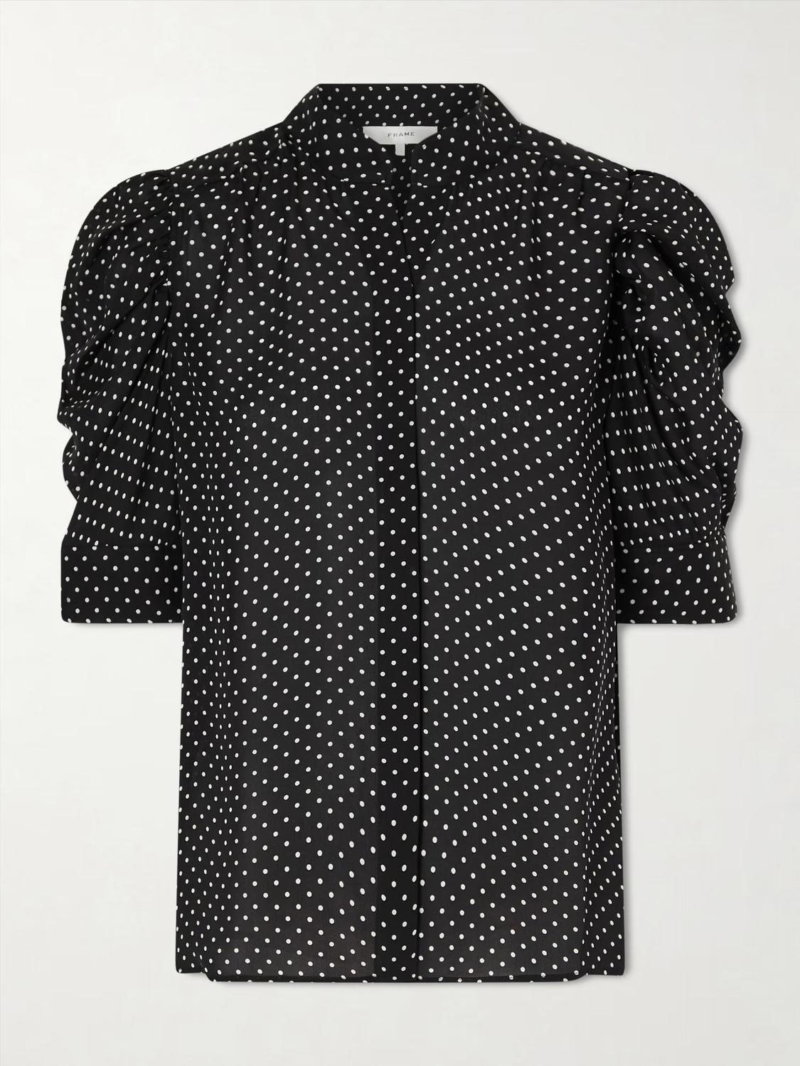 Frame - Gillian Polka Dot Blouse