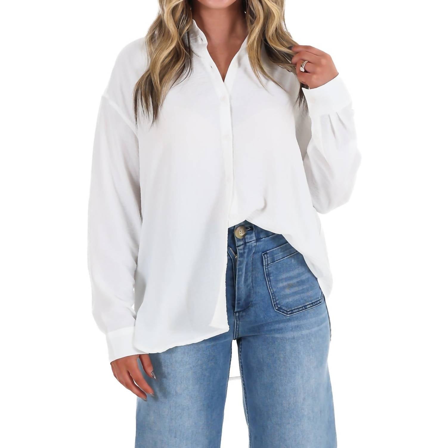 Mittoshop - Cloudlight Button Up Top