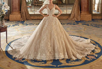 Demetrios - Camila V-neckline Ball Gown