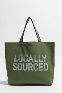 SPIRITUAL GANGSTER Women's Local Tote Bag in palm green - women's bag