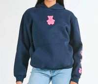 Simply Southern - Girl's Tickled Pink Bear Hoodie
