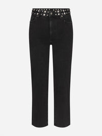 Frame - Le Sleek Straight Studded Jeans
