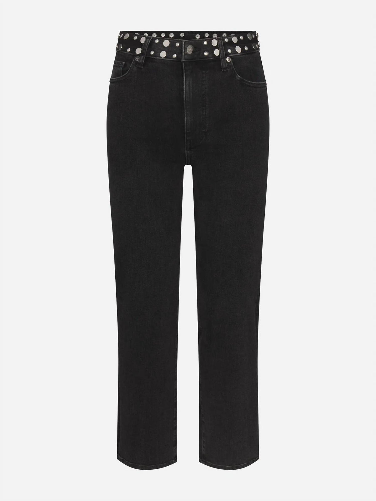 Frame - Le Sleek Straight Studded Jeans