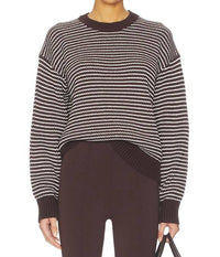 PISTOLA Aura Relaxed Crewneck Sweater in mocha 1 - women's sweater