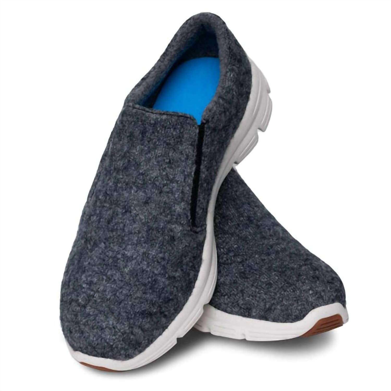 Dr. Comfort Shoes Women’s Meadow Wool Slip On Shoes in gray - women's sneaker - detail view