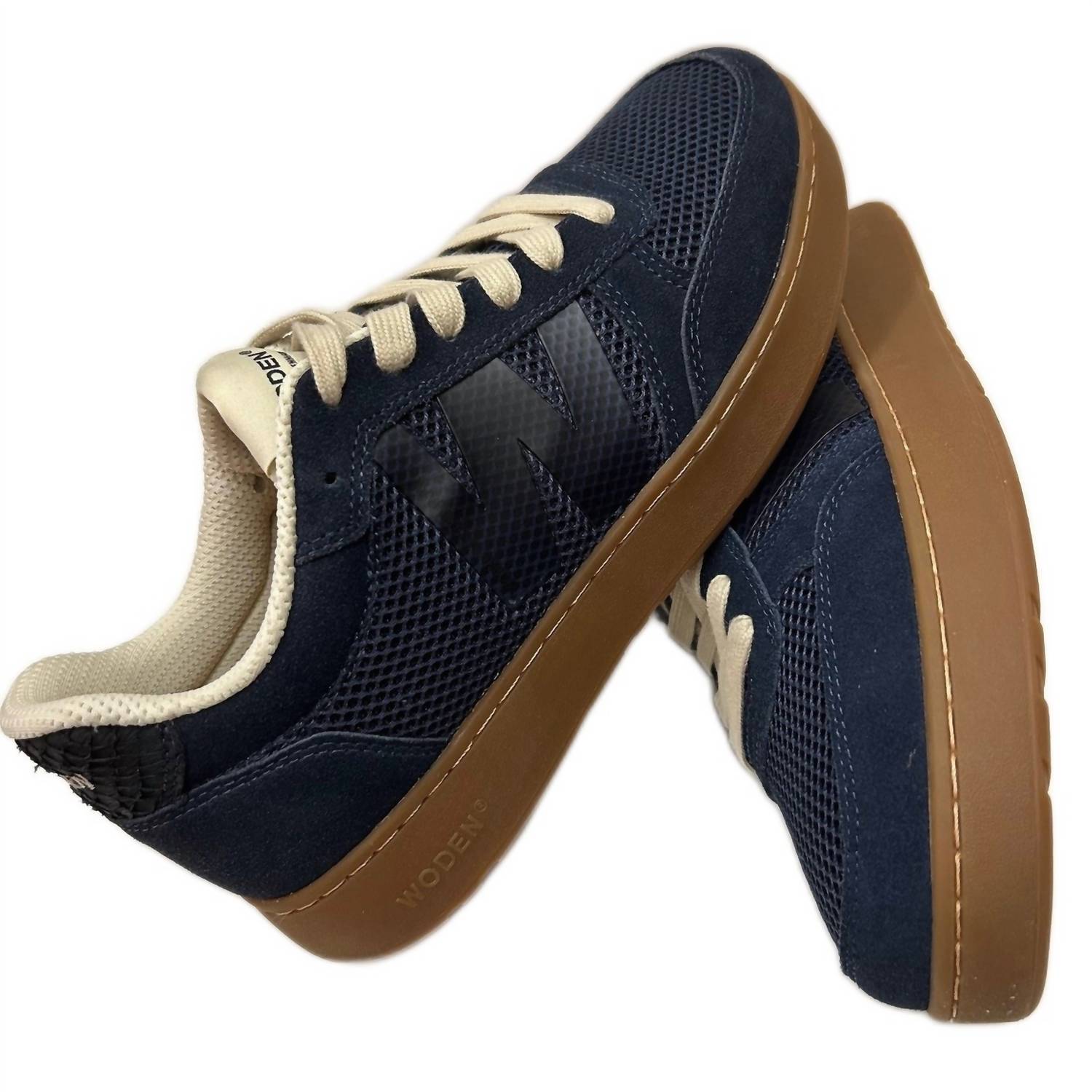 Woden Men's Frode Mesh Sneaker in navy - men's sneaker - view 4