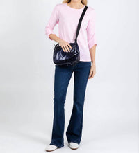 Elliott Lauren - Crissy Crew Neck Ruched Sleeve Tee