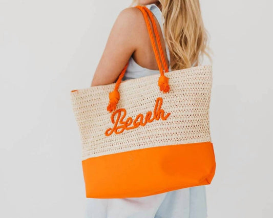 Pretty Simple - Women's Beach Bum Raffia Tote Bag