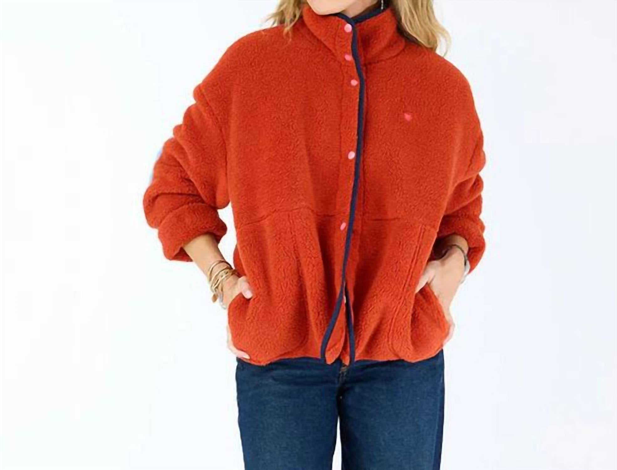 KERRI ROSENTHAL Coze Magoze Jacket in rust - women's jacket