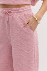 Entro - Women's Diamond Textured Pants