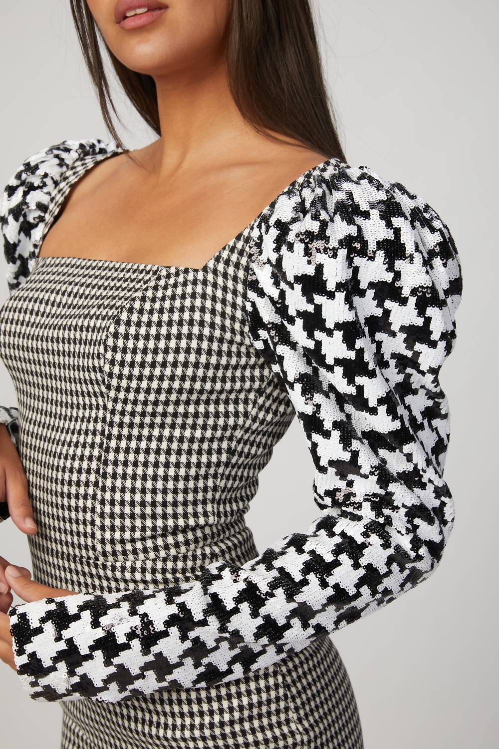 HOUNDSTOOTH LEONARDO DRESS