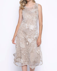 Picadilly - Printed Mesh Sleeveless Dress