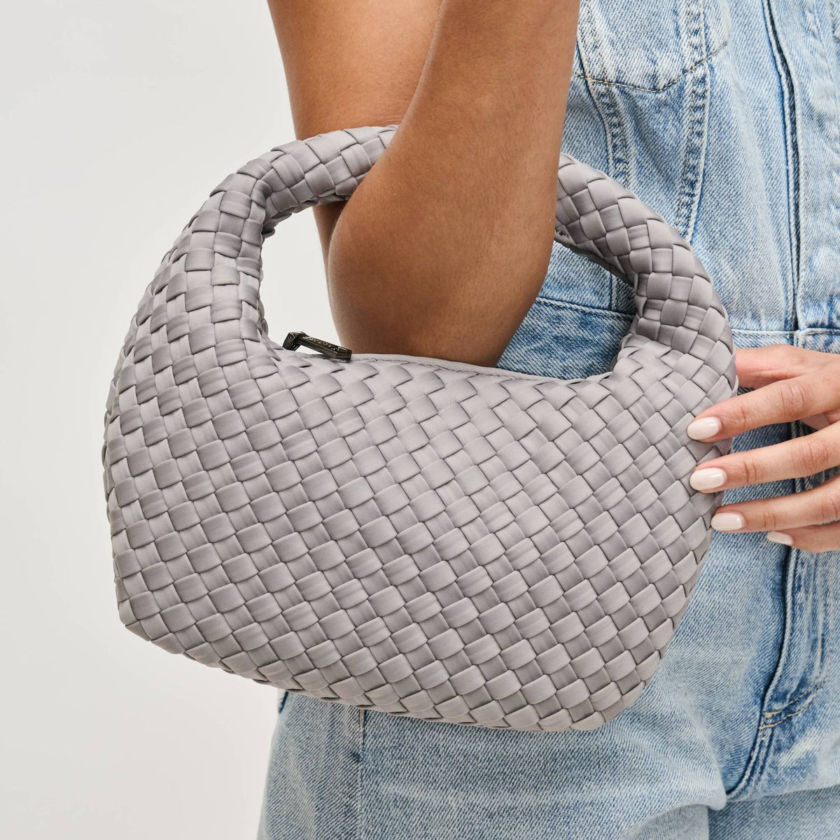 Sol And Selene - Women's Dream Small Woven Neoprene Hobo Bag