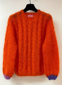 Rose Carmine - My Beautiful Sweater Torsades