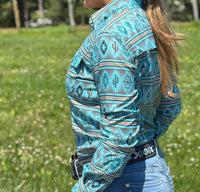 Rock & Roll Cowgirl - Tek Mesh Western Button Shirt