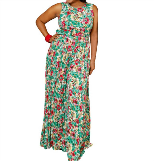 Mulla - Pleated Floral Jumpsuit